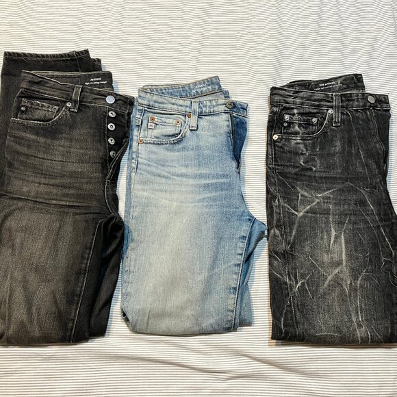 Bundle of 3 size 26 AG jeans - Picture 1 of 13